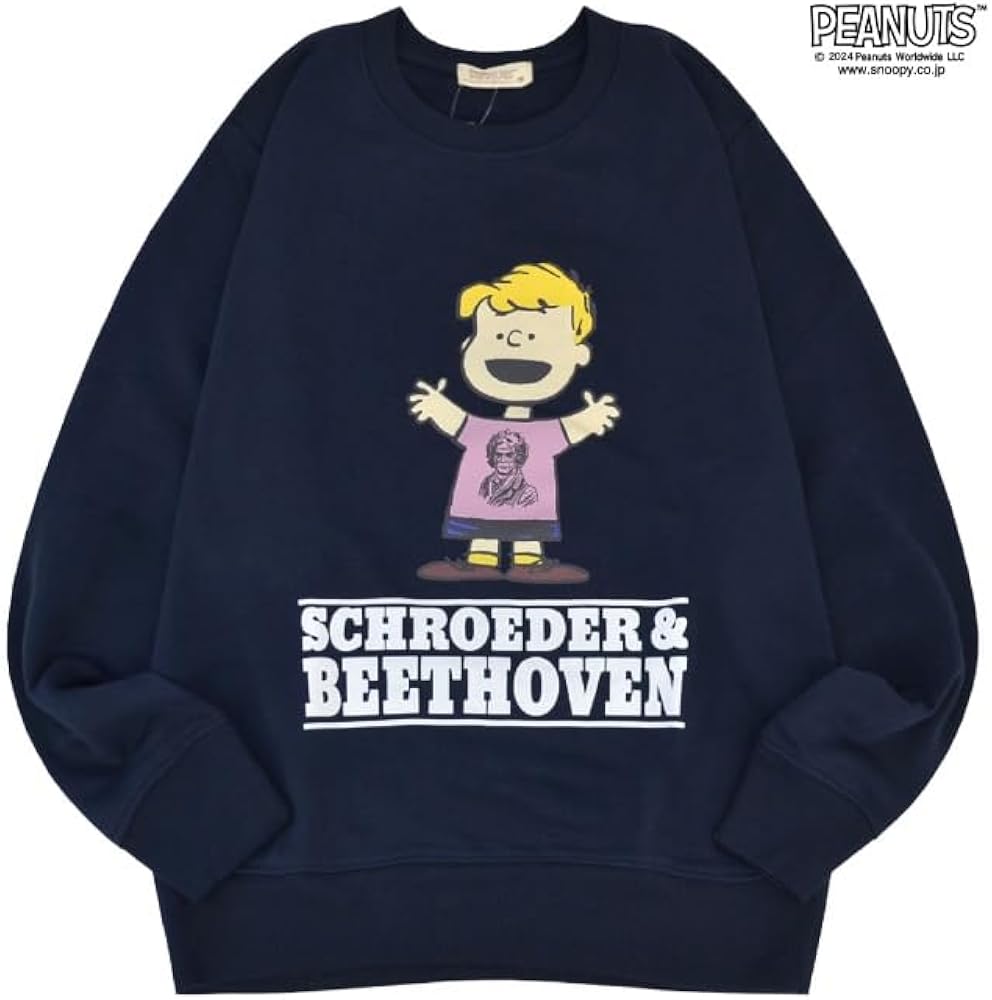 Amazon.co.jp: [ヨシダユウ] スヌーピー トレーナー シュローダー 裏毛